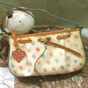 Dooney & Bourke Signature Tassel Top Bag MINT!